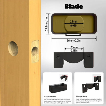 🛠️Door Latch Mortise Tool For Use With 1-3/4" or 1-3/8" Thick Door