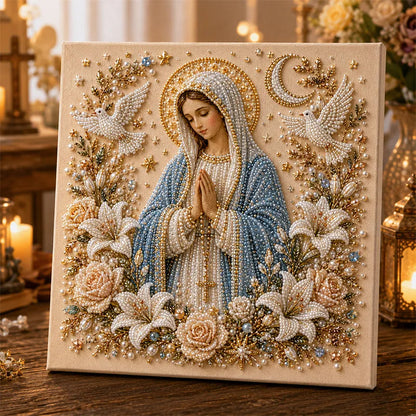 🙏 Jesus & Mary Sacred Pearl Art Kit