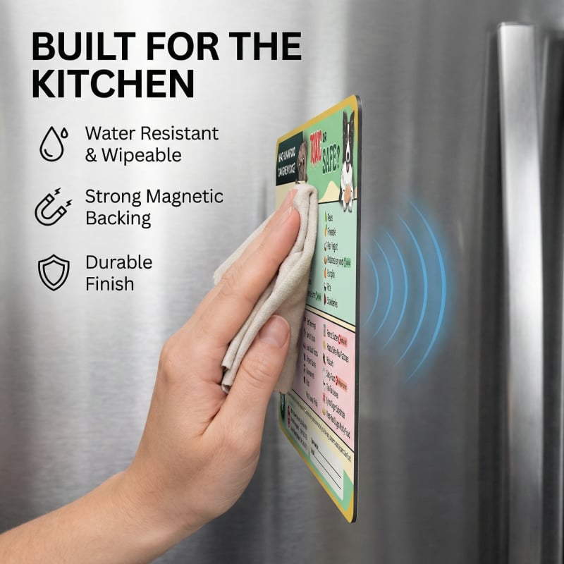 "Can My Dog/Cat Eat This?" Magnet – The Ultimate Quick Guide for Pet Parents! Animal Refrigerator Kitchen Magnet