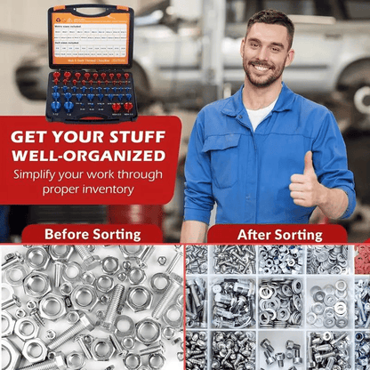 Nut and Bolt Thread Checker (SAE & Metric)