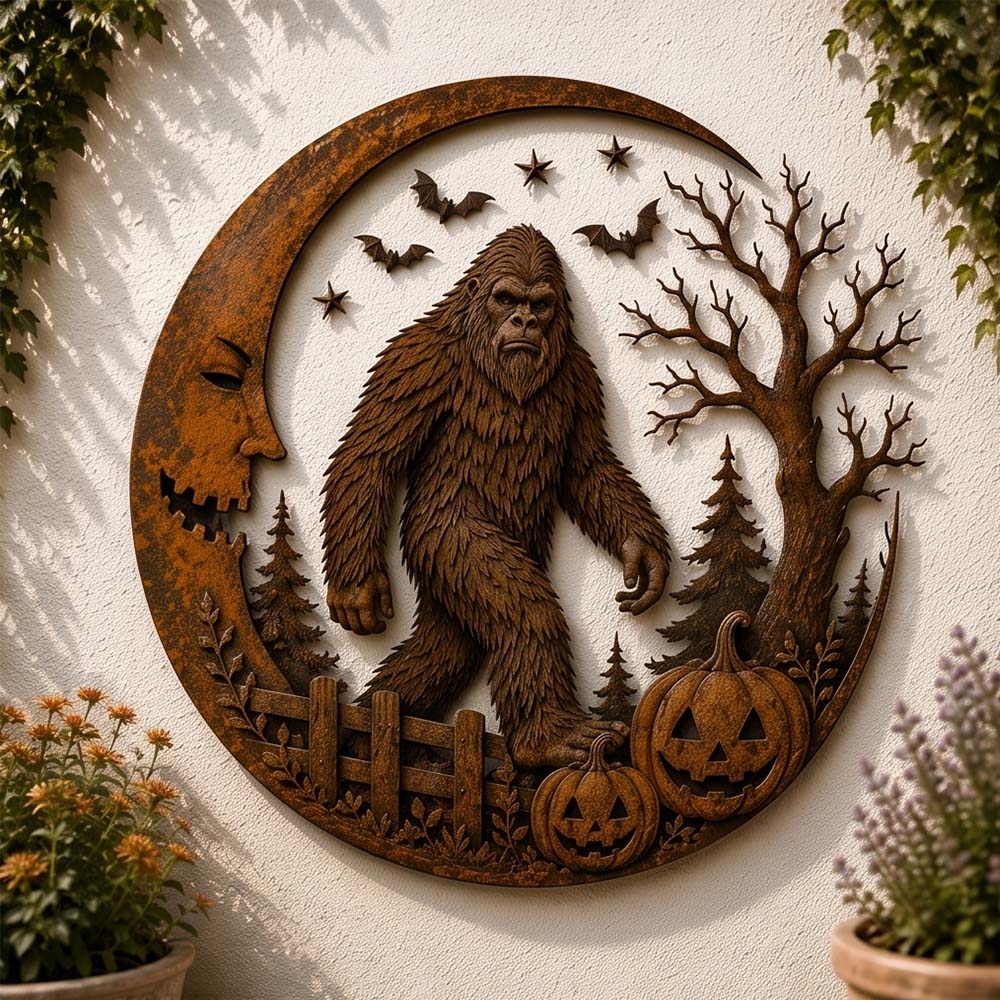 🎃🦶Halloween Bigfoot Wall Decor