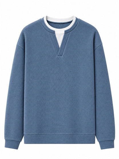 Layered Comfort Waffle Tee