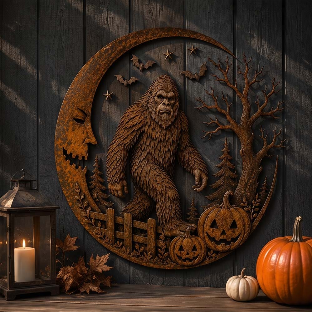🎃🦶Halloween Bigfoot Wall Decor