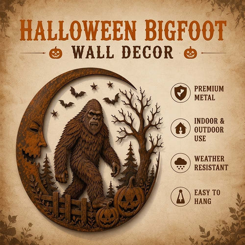 🎃🦶Halloween Bigfoot Wall Decor