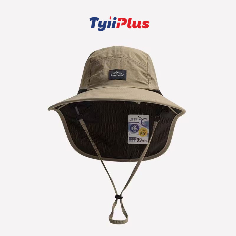 Unisex UV Protection Bucket Hat with Neck Flap – Breathable Sun Hat for Hiking, Fishing & Outdoor Adventures (Adult & Kids)