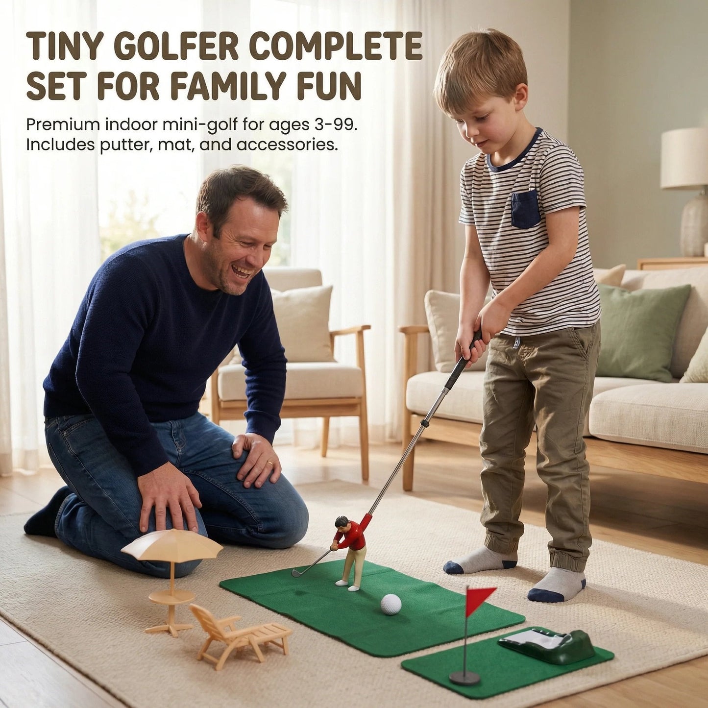 Tiny Golfer Play Kit for Family Fun🏌️‍♂️⛳