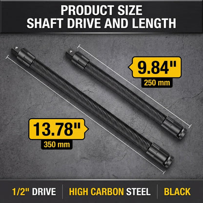1/2" Drive Flexible Socket Extension Bar & Universal Joint Set