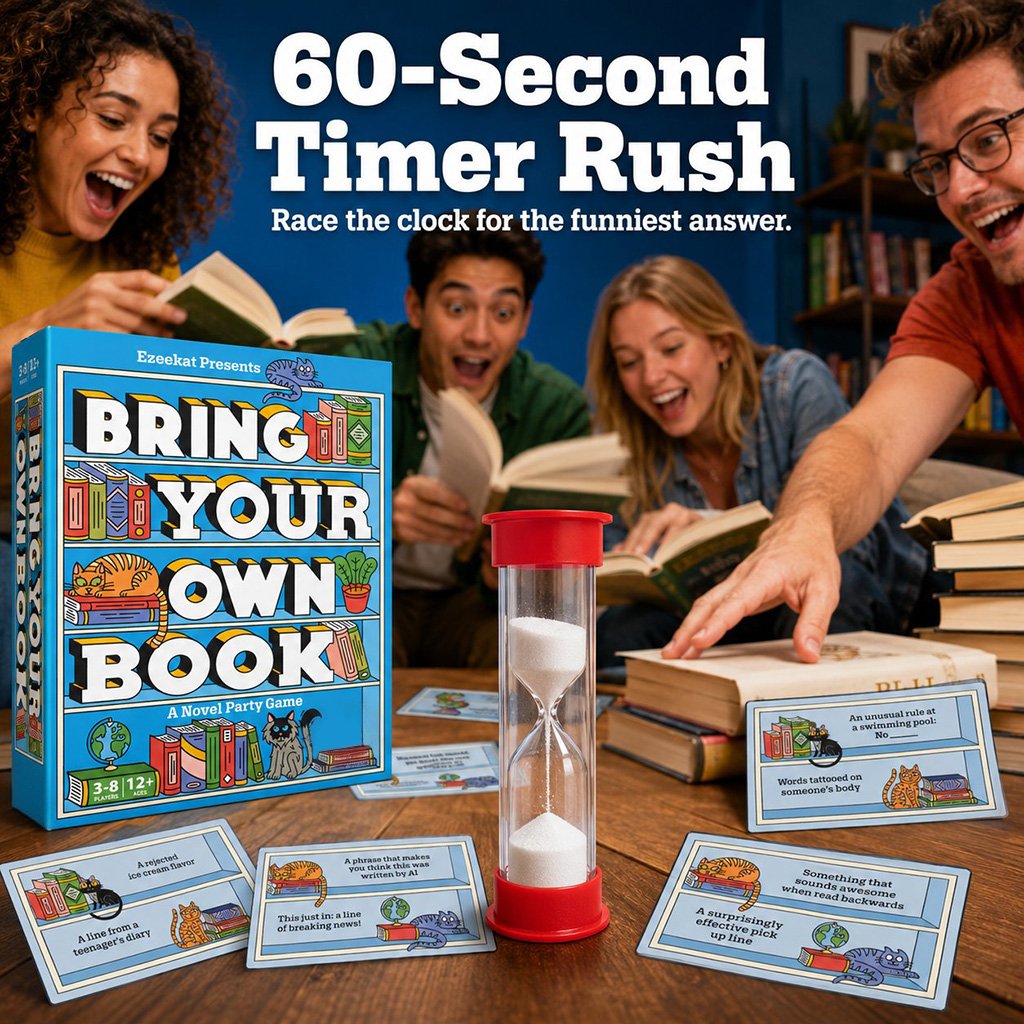 📚🐱Bring Your Own Book: A Novel Party Game(📦Buy 2 Free Shipping)