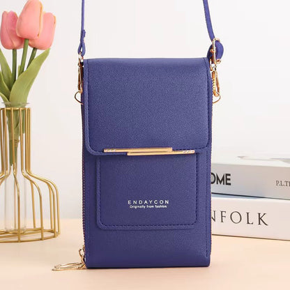 👜 📱 Simple and elegant women's touchscreen crossbody phone wallet