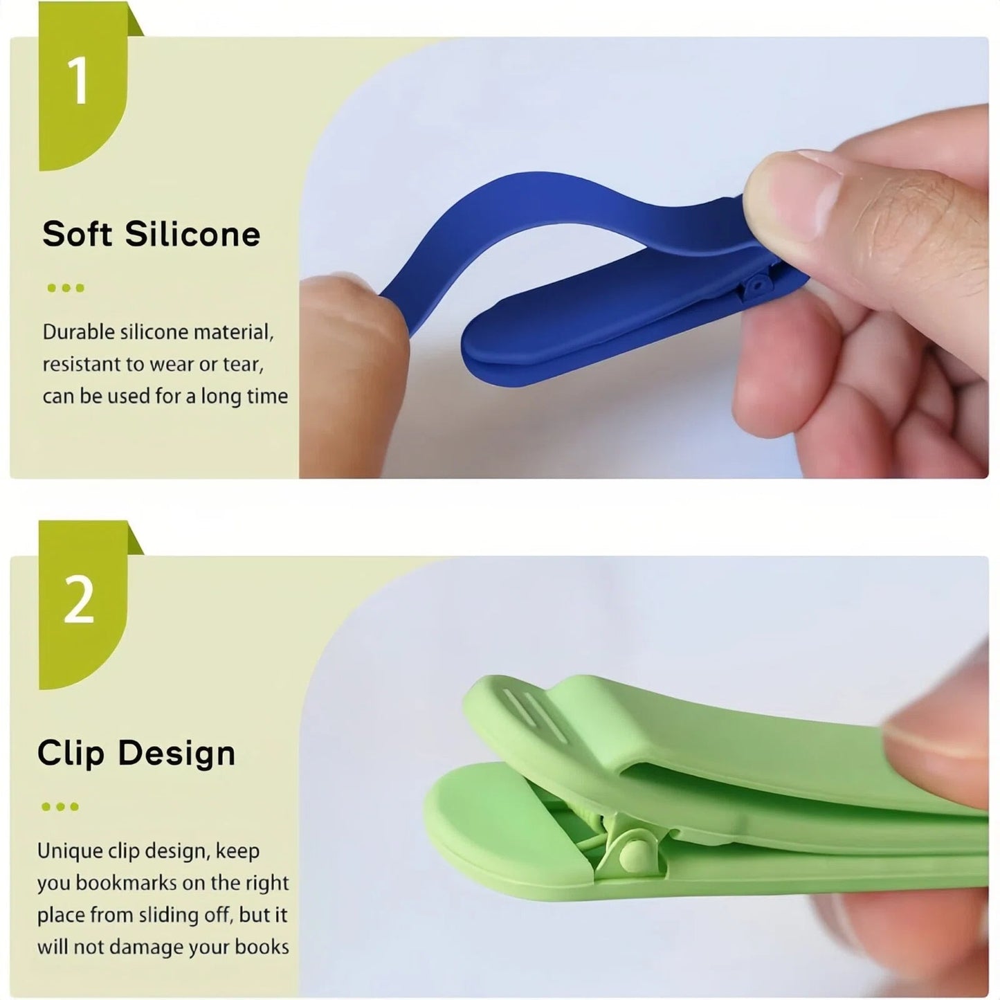 TYIIMAX Silicone Automatic Bookmark