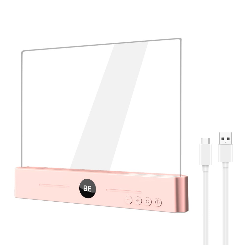 Rechargeable Flat LED Book Light 🌟 3 Colors Timer Perfect Night Reading