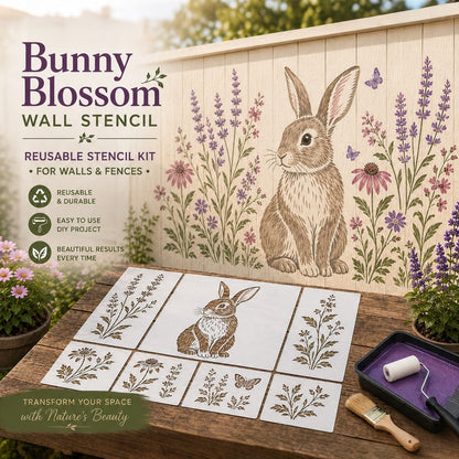 🌿Garden Bloom Wall Stencil Kit | DIY Garden Painting Templates for Every Space