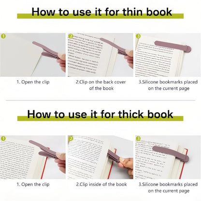 TYIIMAX Silicone Automatic Bookmark