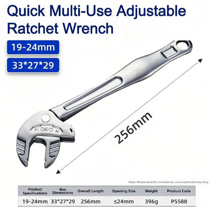 TyiiPlus Self-Setting Spanner - Heavy-Duty Adjustable Crab Claw Wrench