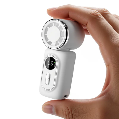 Mini Clip Fan – 3-in-1 Portable Rechargeable Fan with 3000mAh Battery, 5 Speeds & 180° Adjustable Airflow