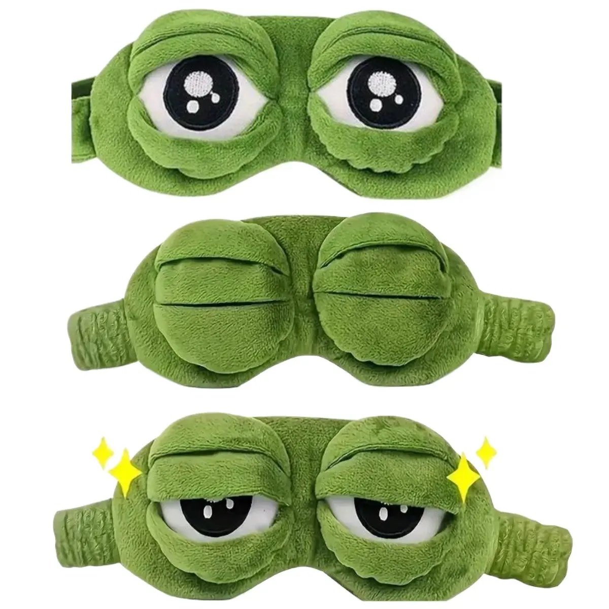 3D Cute Frog Sleep Eye Mask | Soft Plush & Cotton for Travel & Stress Relief