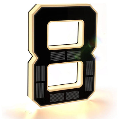9 Inch Solar-Powered Lighted House Numbers