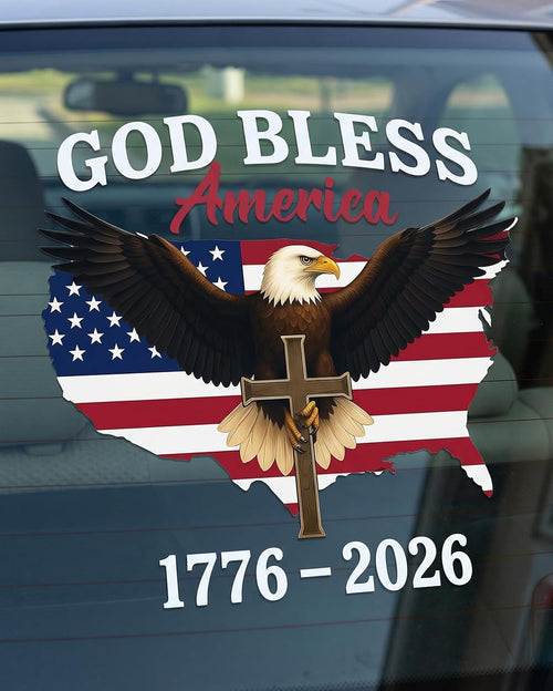 God Bless America 250th Anniversary Car Decal