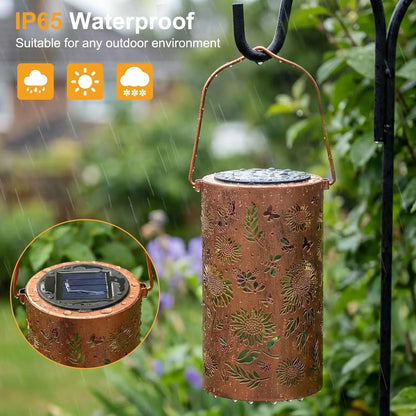 🌻 Colorful Sunflower Glow Solar Garden Lantern