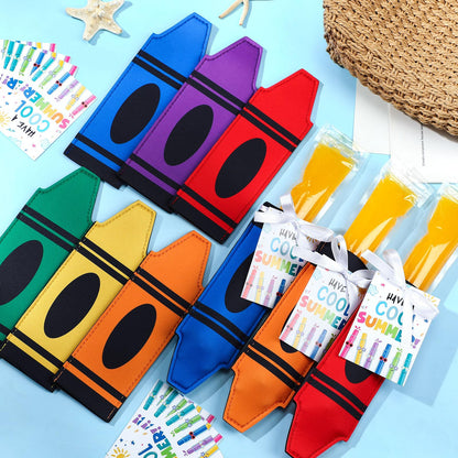 🎓🍦End of School Year Gifts: Reusable Ice Pop Sleeves| 12/24/36/48 Pack