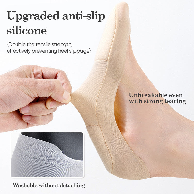 Women's Thickened Sponge-Soled Boat Socks - Sweat-Absorbent, Shock-Proof, Anti-Slip, and Invisible