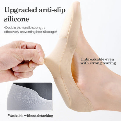 Women's Thickened Sponge-Soled Boat Socks - Sweat-Absorbent, Shock-Proof, Anti-Slip, and Invisible