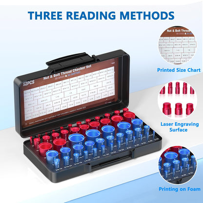 Nut and Bolt Thread Checker (SAE & Metric)