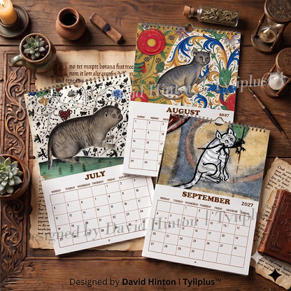 🐱Ugly Medieval Cats 2027 Calendar