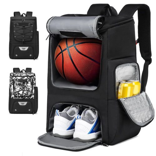 Sport Backpack with Separate Ball Holder & Shoes Compartment