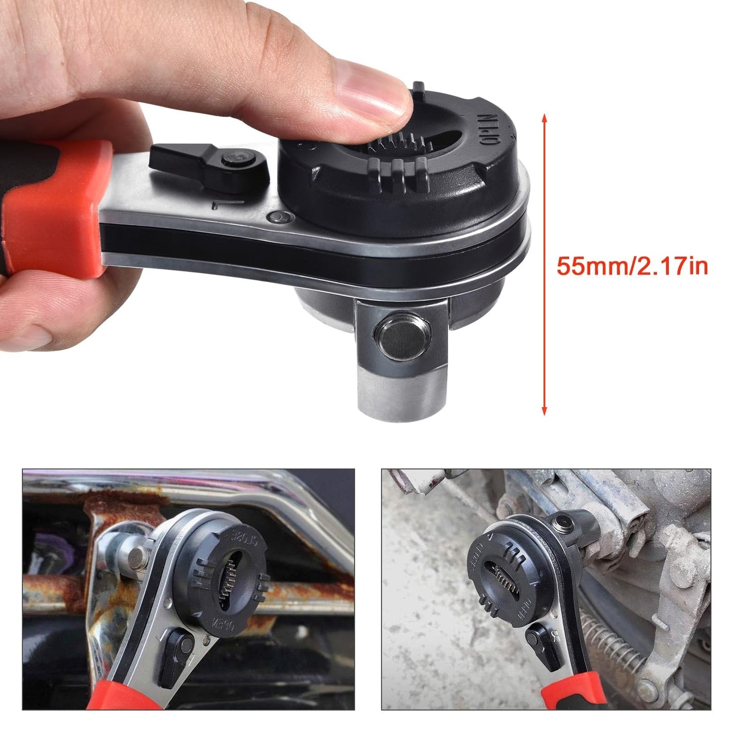 🔧Adjustable Ratchet Wrench Kit for 0.25-0.9in Screw