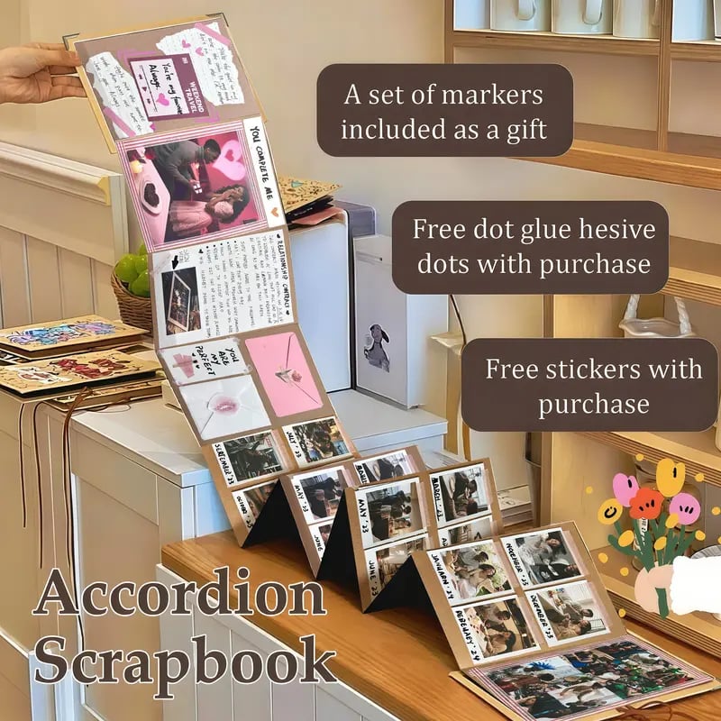 The Memory Keeper: 99+ Inch Accordion Scrapbook Album