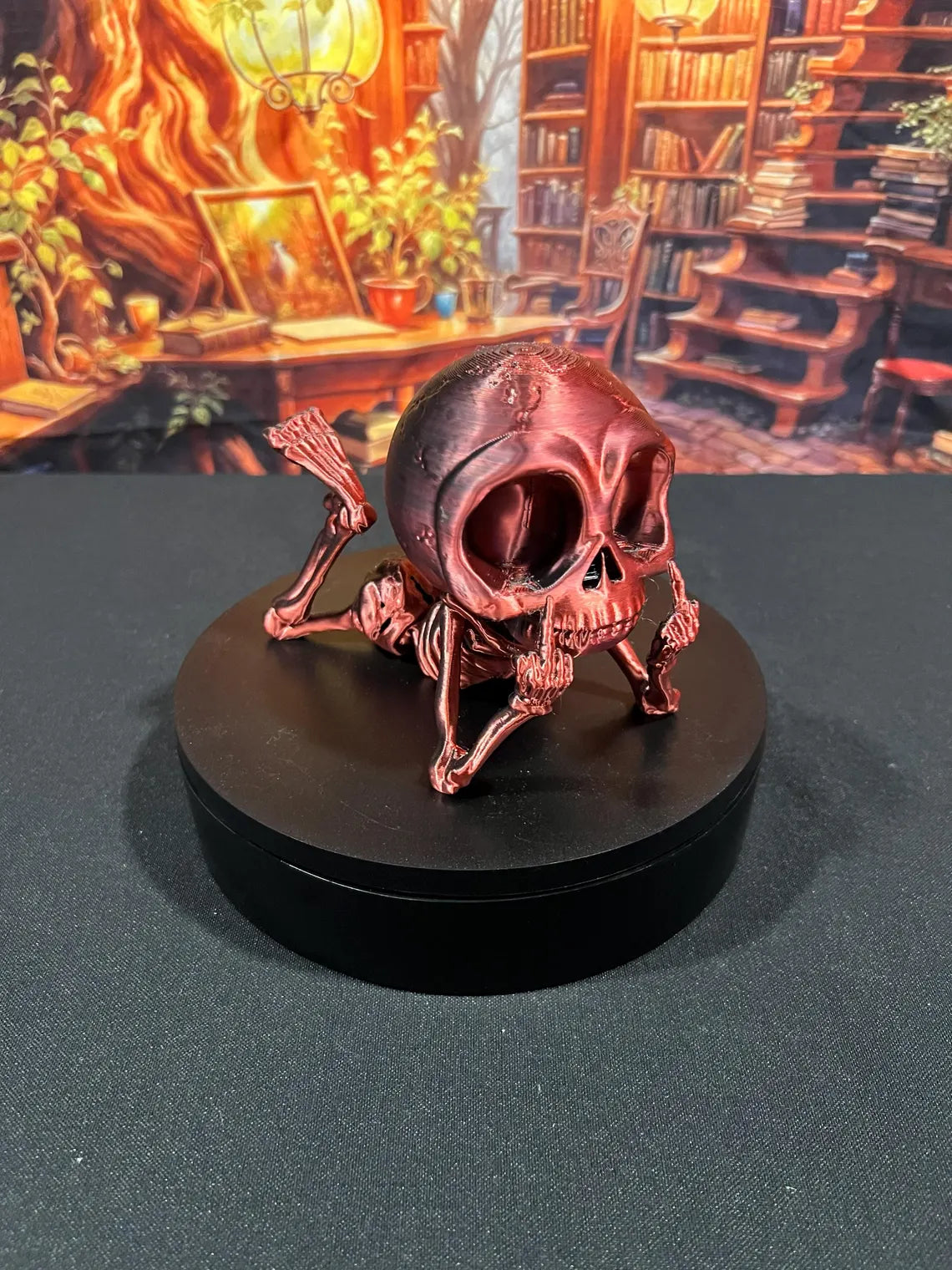 Red/Black Dual Color Chill Rude Skeleton