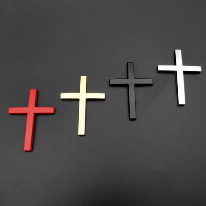 3D Christian Cross Sticker