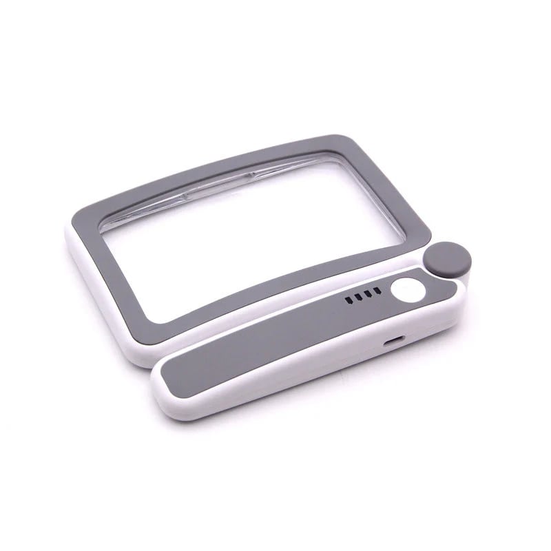 Folding Handheld Magnifying Glass with Light for Reading