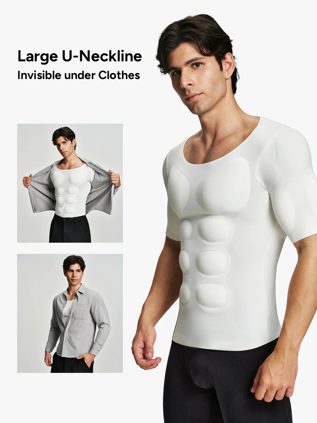 Men's Muscle Enhancement Shaping Top – Instant Sculpted Look