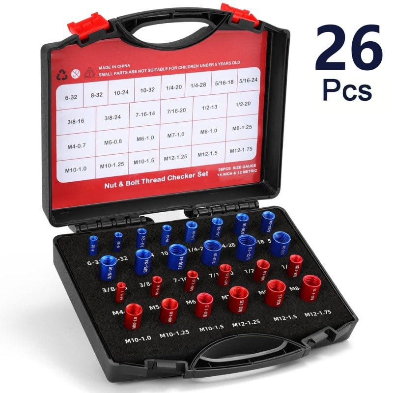 Nut and Bolt Thread Checker (SAE & Metric)