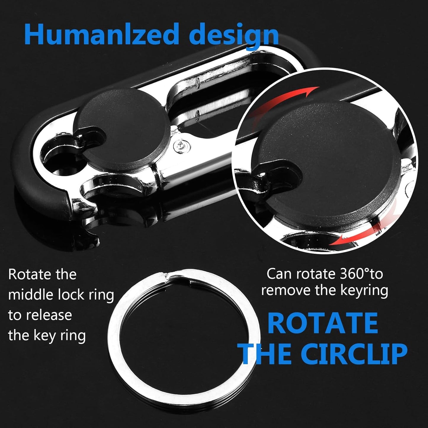 Heavy Duty Car Keychains with Bottle Opener