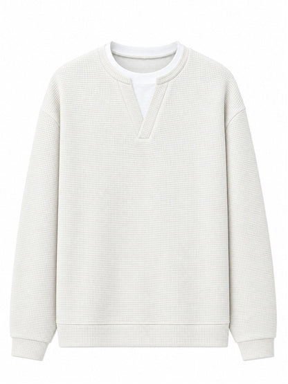 Layered Comfort Waffle Tee