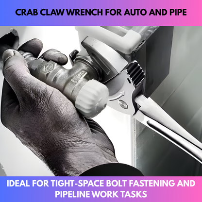 TyiiPlus Self-Setting Spanner - Heavy-Duty Adjustable Crab Claw Wrench