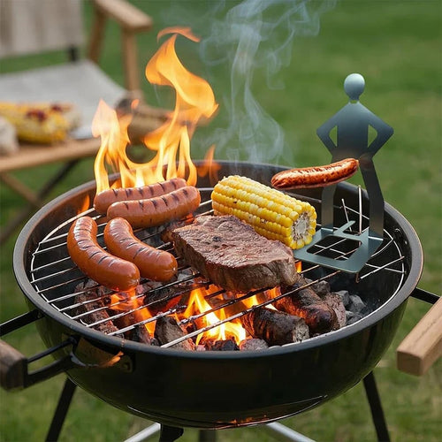 Funny Stainless Steel BBQ Sausage Holder