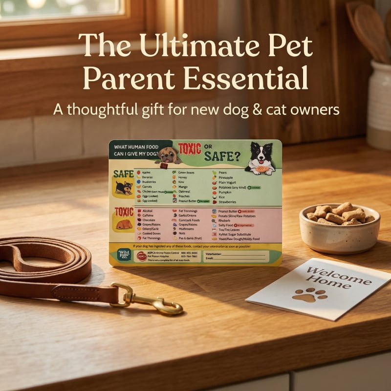 "Can My Dog/Cat Eat This?" Magnet – The Ultimate Quick Guide for Pet Parents! Animal Refrigerator Kitchen Magnet