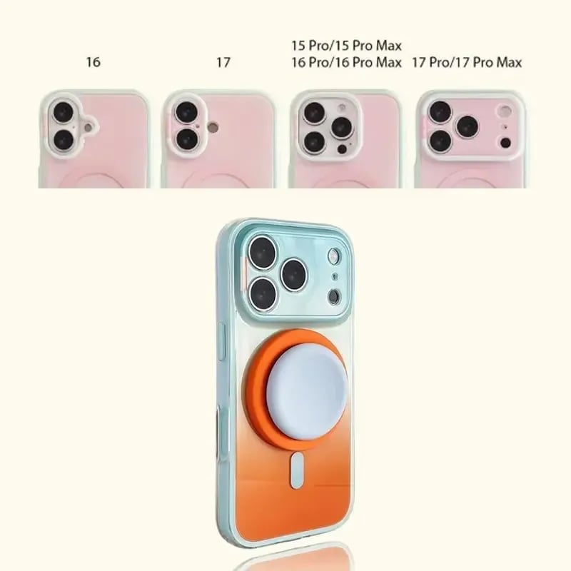 TYIIMAX™ Magnetic Gradient Phone Case with Liquid Stand for iPhone