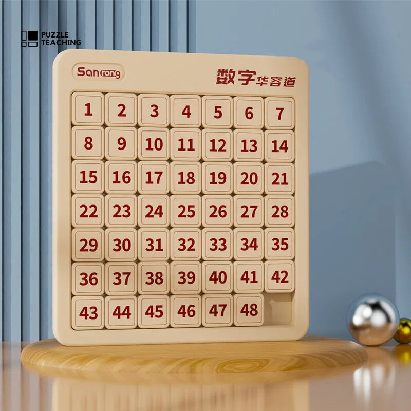 Magnetic Sliding Number Puzzle Game