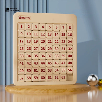 Magnetic Sliding Number Puzzle Game