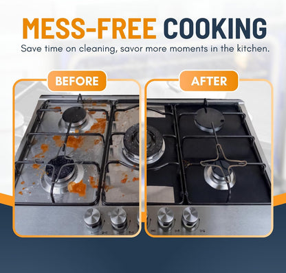 🥘Reusable Gas Stove Burner Liners♻️ (Set of 4)