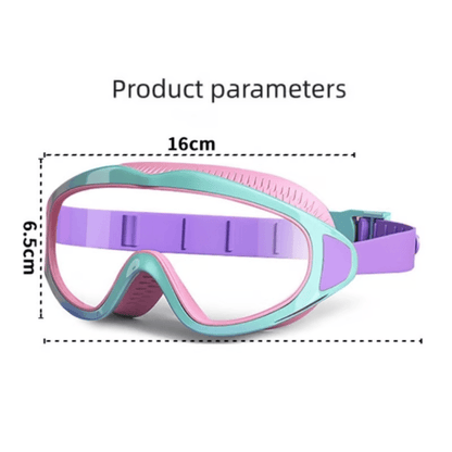 🏊‍♂️ ✨HD Children's Large Frame Waterproof and Anti-fog Swimming Goggles
