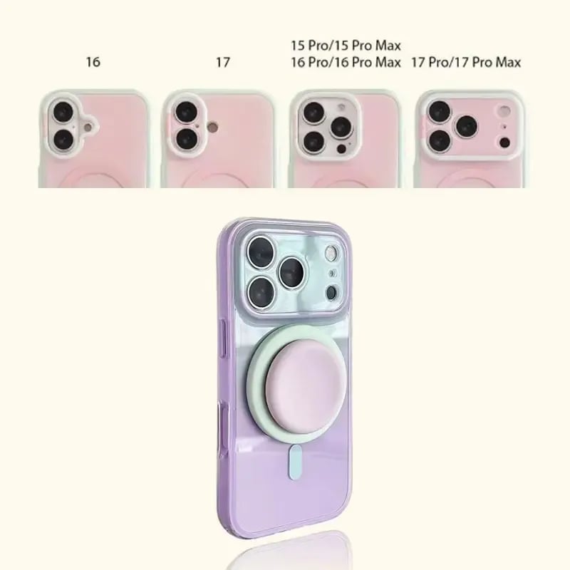 TYIIMAX™ Magnetic Gradient Phone Case with Liquid Stand for iPhone