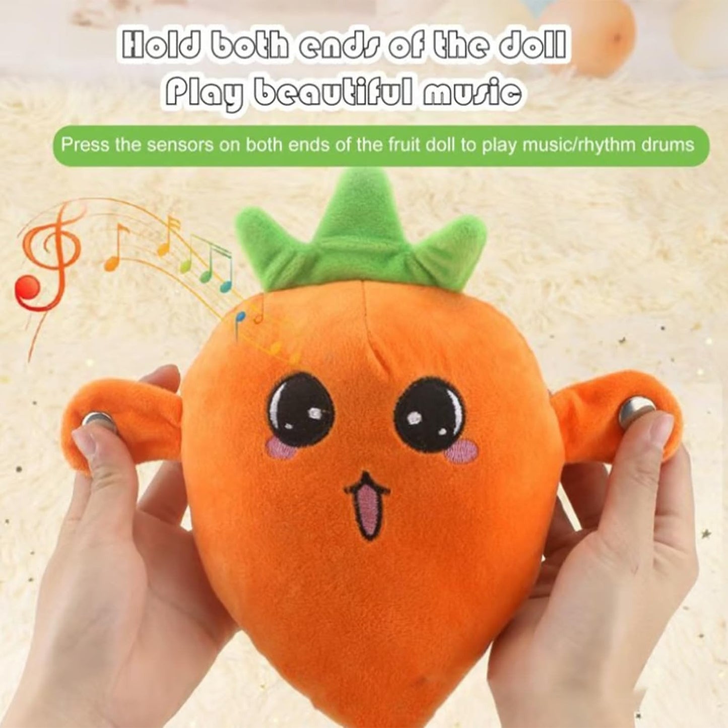 🎶 Interactive Music Plush Toy🍌🍓🥕