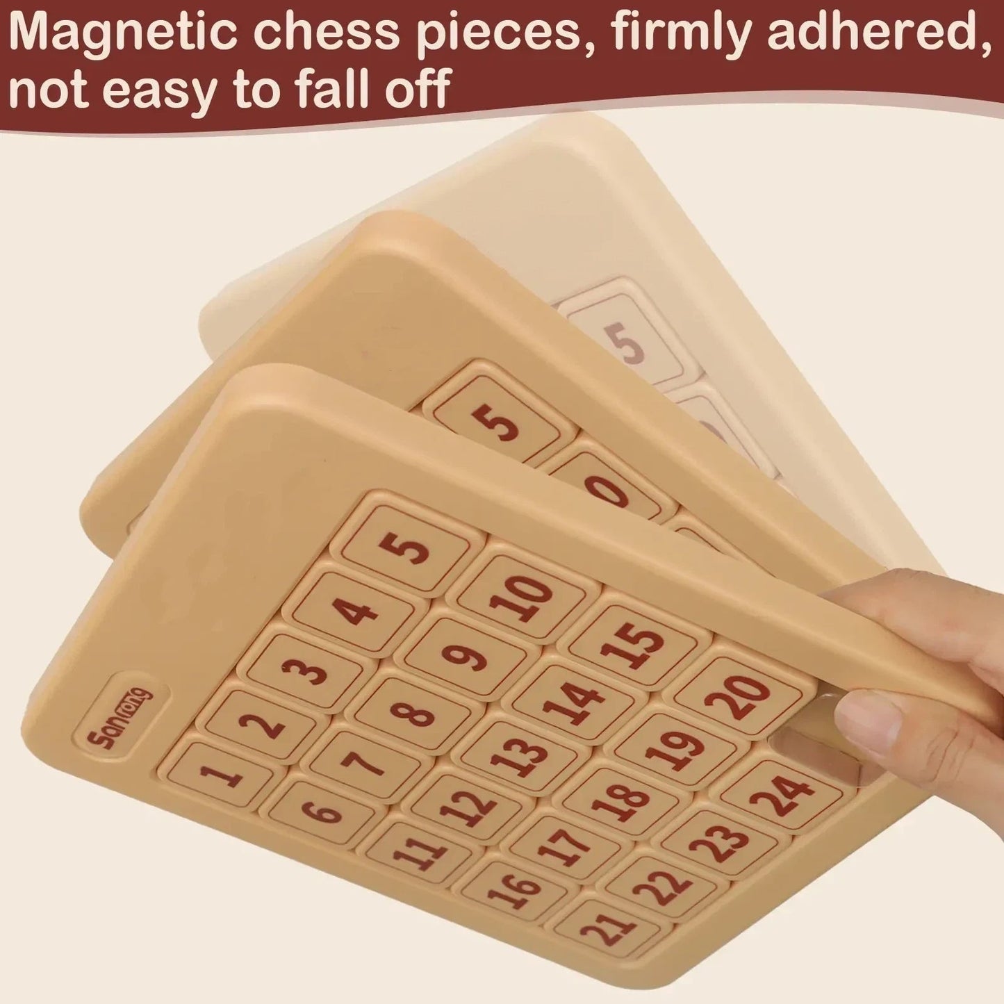 Magnetic Sliding Number Puzzle Game