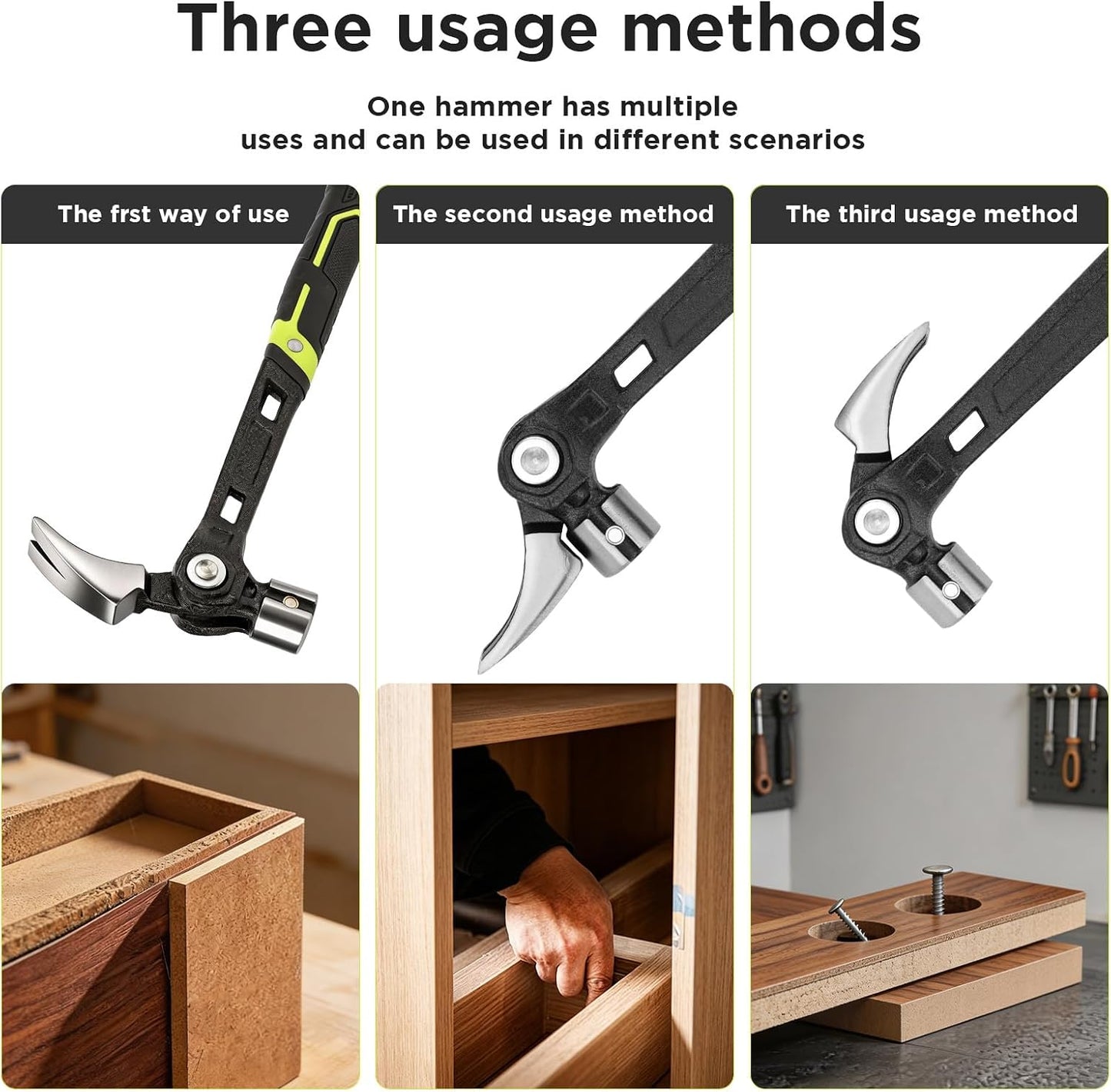 Multifunctional Forged Steel Magnetic Claw Hammer Tool